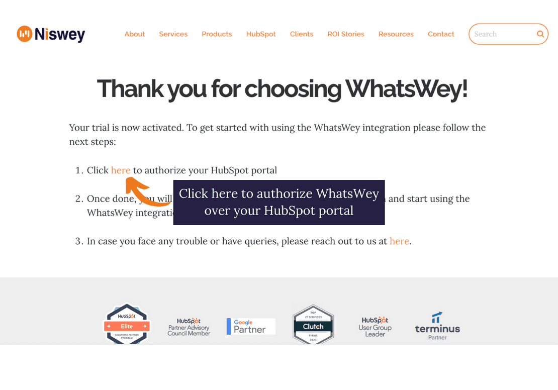 Whatswey integration documentation