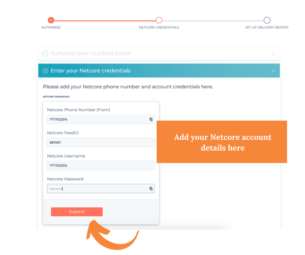 Add Netcore details