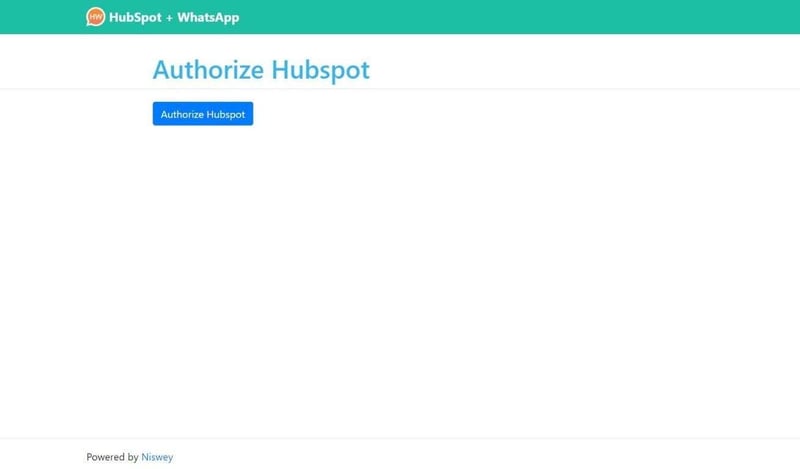 Authorize  HubSpot