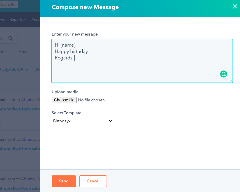 How can I send WhatsApp messages directly from within HubSpot using ...