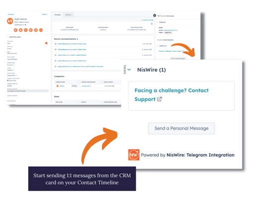 NisWire CRM card