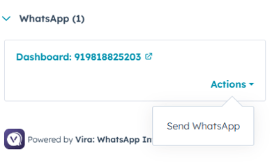 Send whatsapp message via contact page 