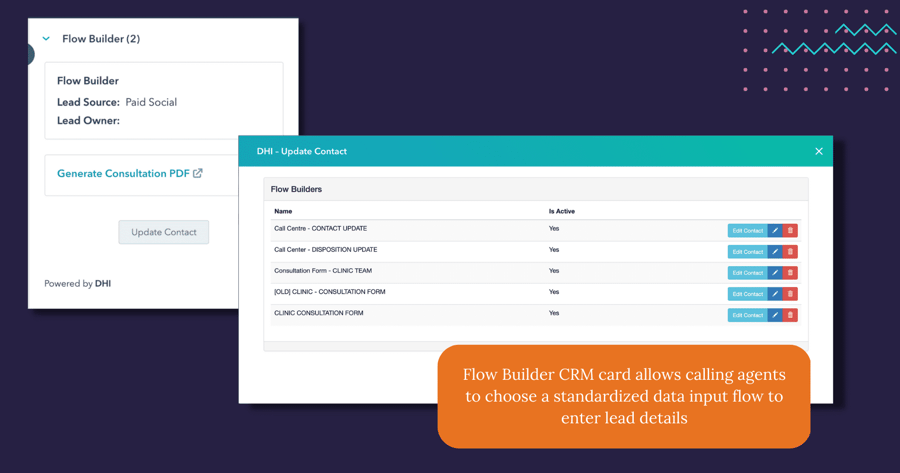 DHI Digital Transformation - Flow Builder CRM card