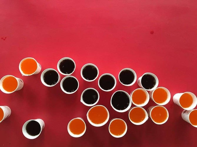 Welcome drinks: Fanta wins!