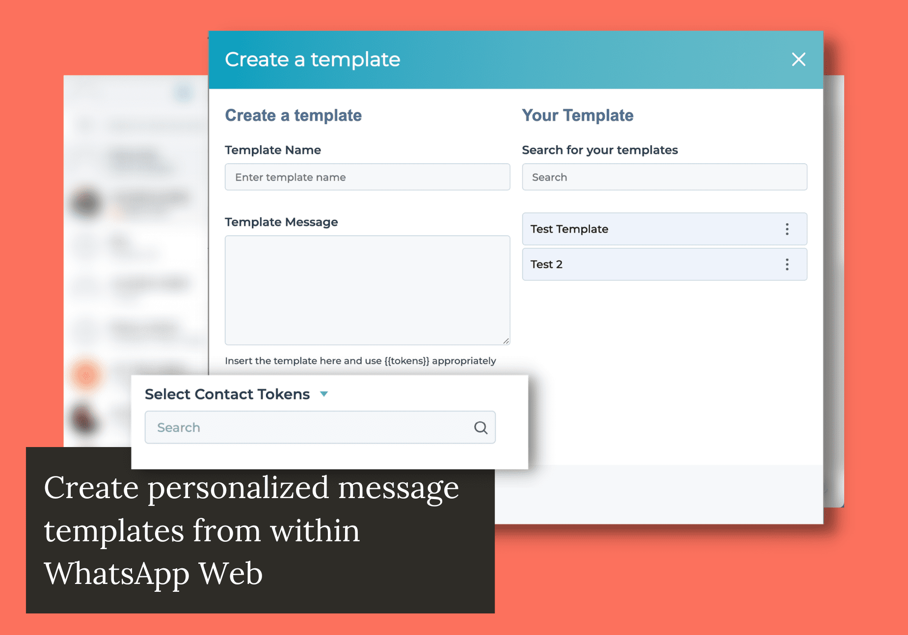 WhatsWey - HubSpot WhatsApp Integration - Personalized message templates